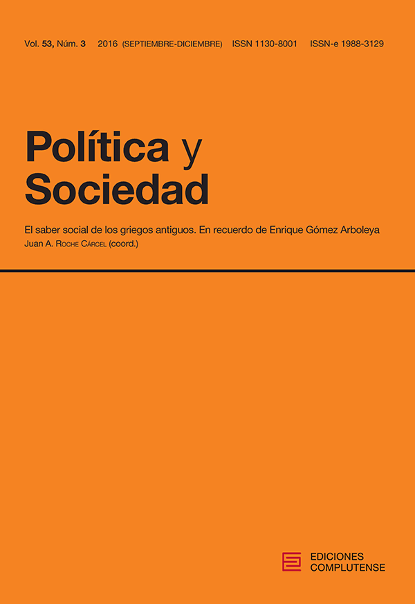 Cubierta Política y Sociedad vol 53, nº3 (2016)