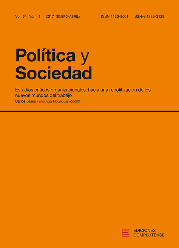 Cubierta de Política y Sociedad Vol. 54, Núm. 1 (2017)