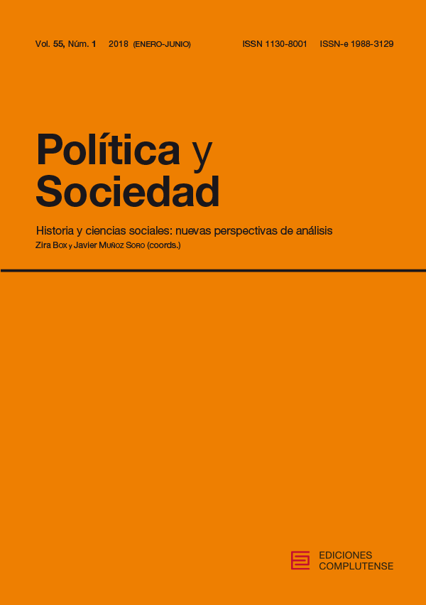 Cubierta de Política y Sociedad Vol. 55, Núm. 1 (2018)