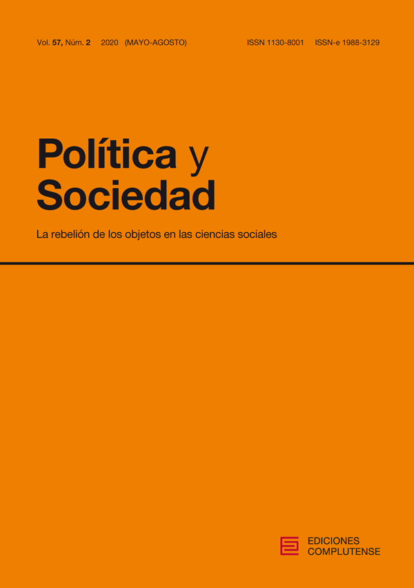 Cubierta de Política y Sociedad Vol. 57, Núm. 2 (2020)  Monografía: La rebelión de los objetos en las ciencias sociales