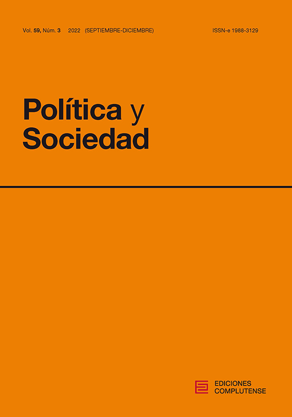 Cubierta Política y Sociedad 59 (3) 2022