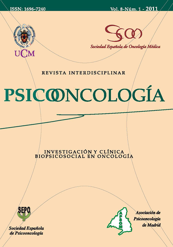 cubierta Psicooncología vol 8-1 (2011)