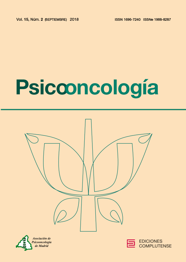 Cubierta de Psicooncología Vol. 15, Núm. 2 (2018)