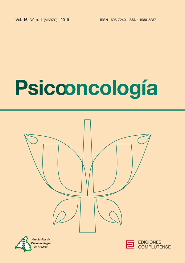 Cubierta de Psicooncología Vol. 16, Núm. 1 (2019)