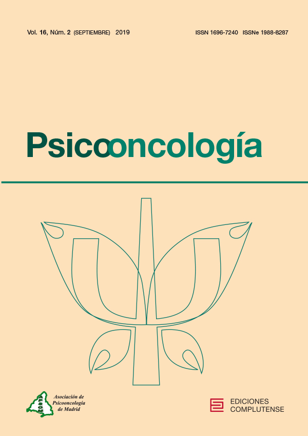 Cubierta de Psicooncología Vol. 16, Núm. 2 (2019)