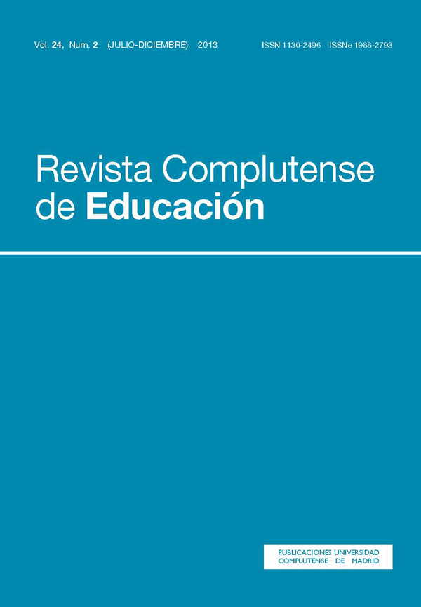 cubierta Revista Complutense de Educacion vol 24-2