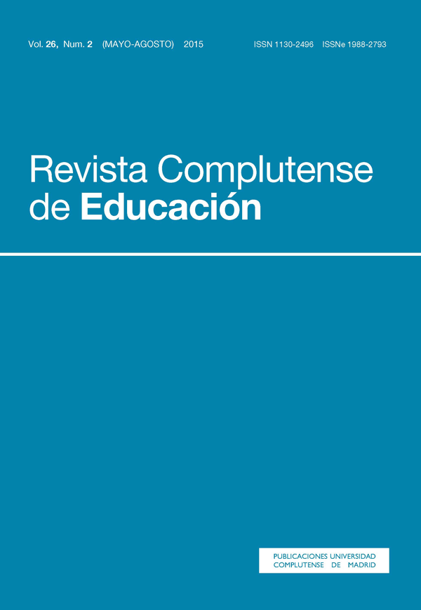 Cubierta de Revista Complutense de Educación Vol. 26, Núm. 2 (2015)