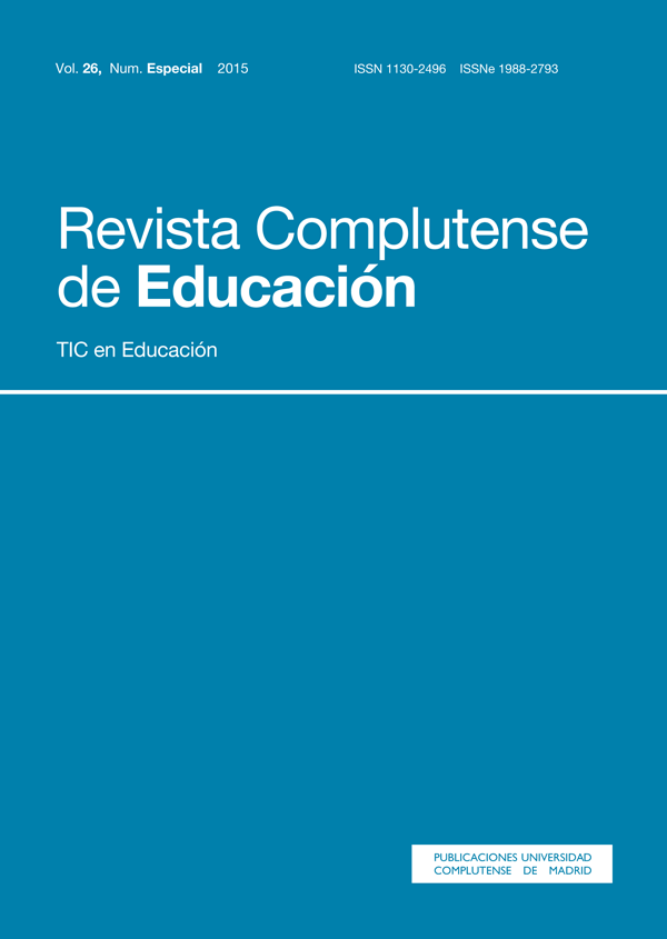 Cubierta de Revista Complutense de Educación Vol 26 (2015): TIC en Educación