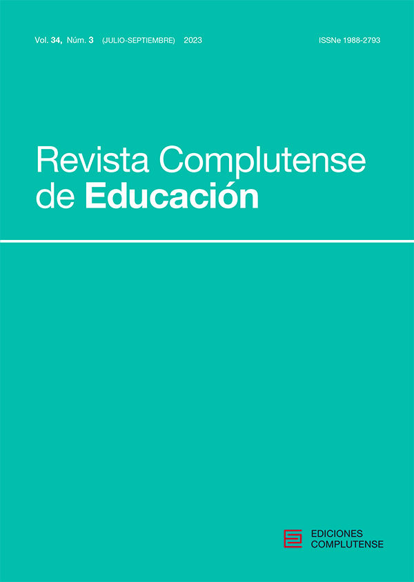 Cubierta Revista Complutense de Educación 34(3) 2023