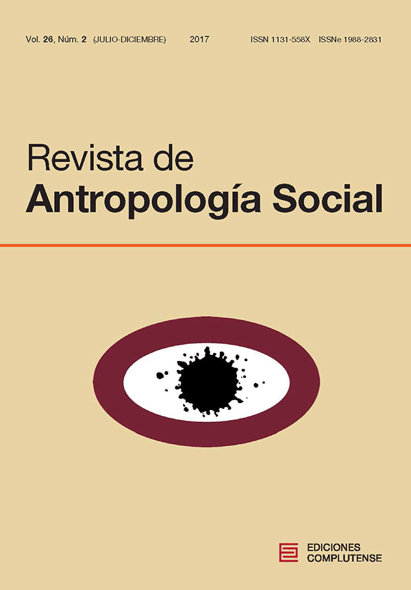 Cubierta Revista de Antropología Social vol 26-2 (2017)
