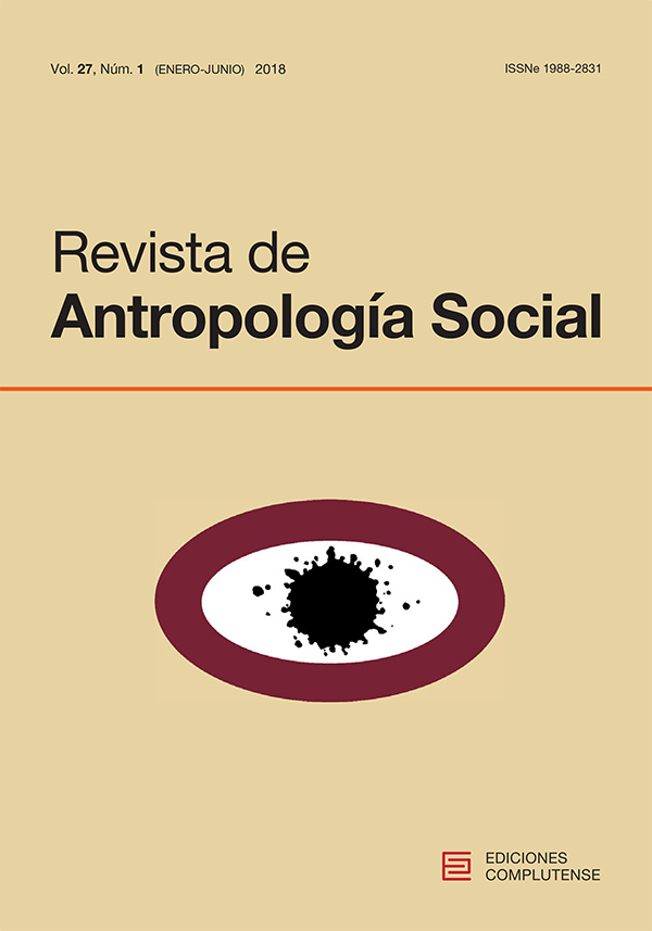 Cubierta de Revista de Antropología Social Vol. 27, Núm. 1 (2018)