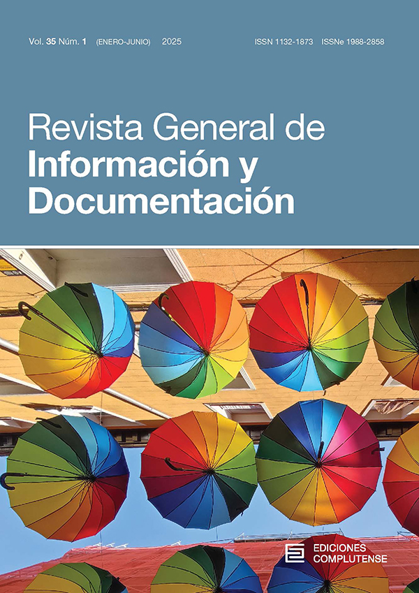 Cubierta Revista General de Información y Documentación 35 (1)2025