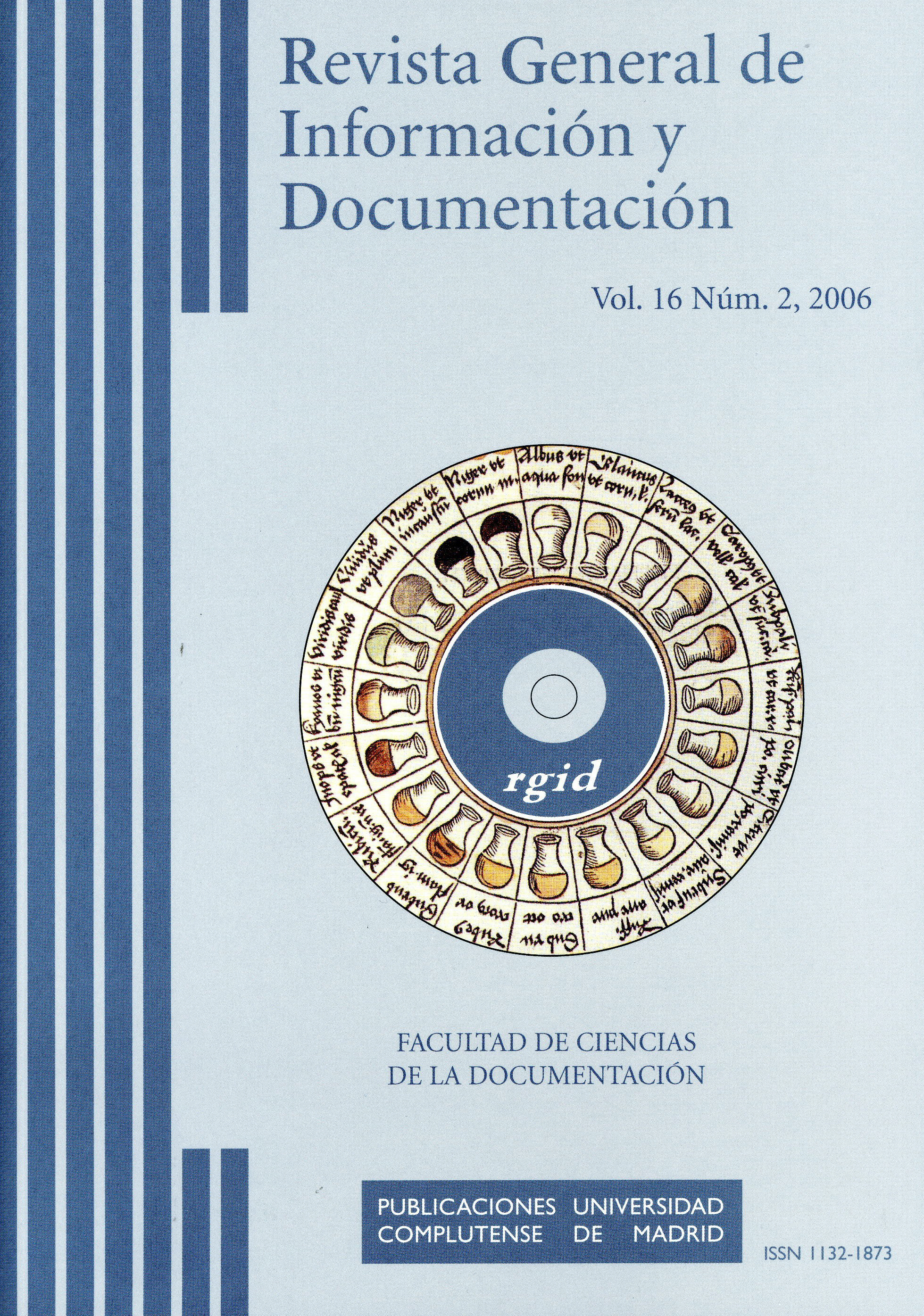 Cubierta de Revista General de Información y Documentación Vol. 16 Núm. 2 (2006)