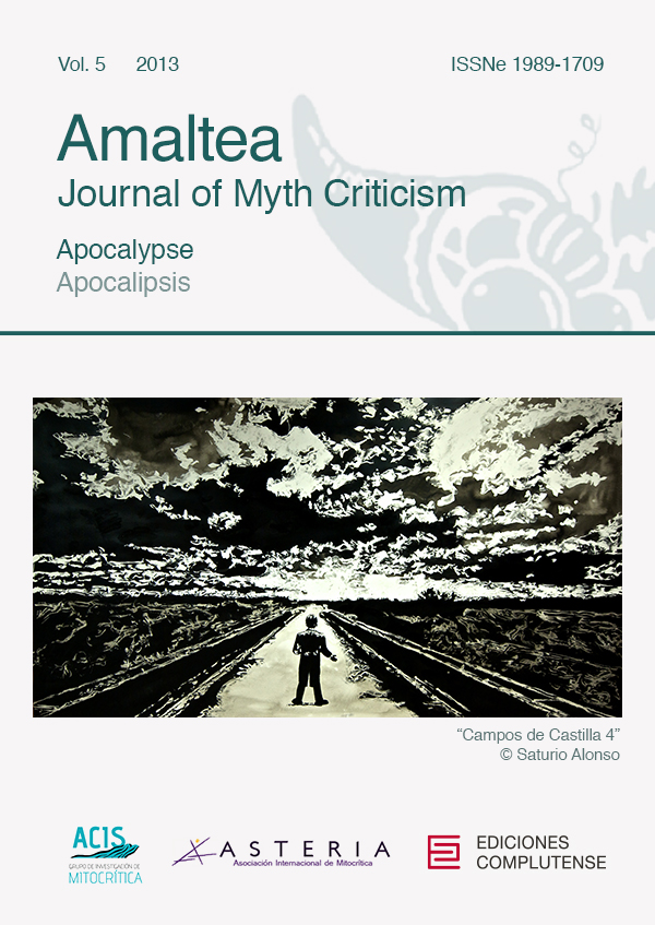 Cubierta Amaltea. Revista de mitocrítica Vol. 5  (2013) Apocalipsis / Apocalypse