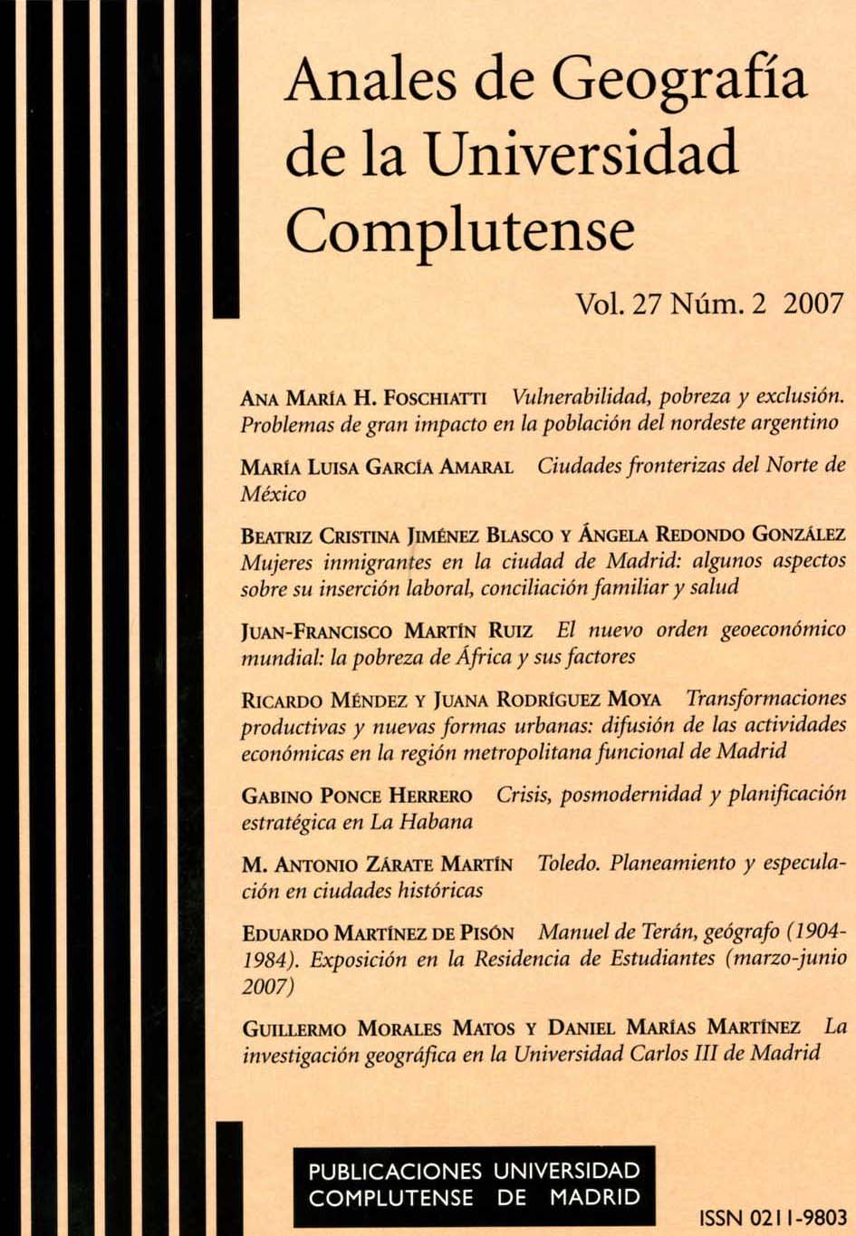					Ver Vol. 27 Núm. 2 (2007)
				
