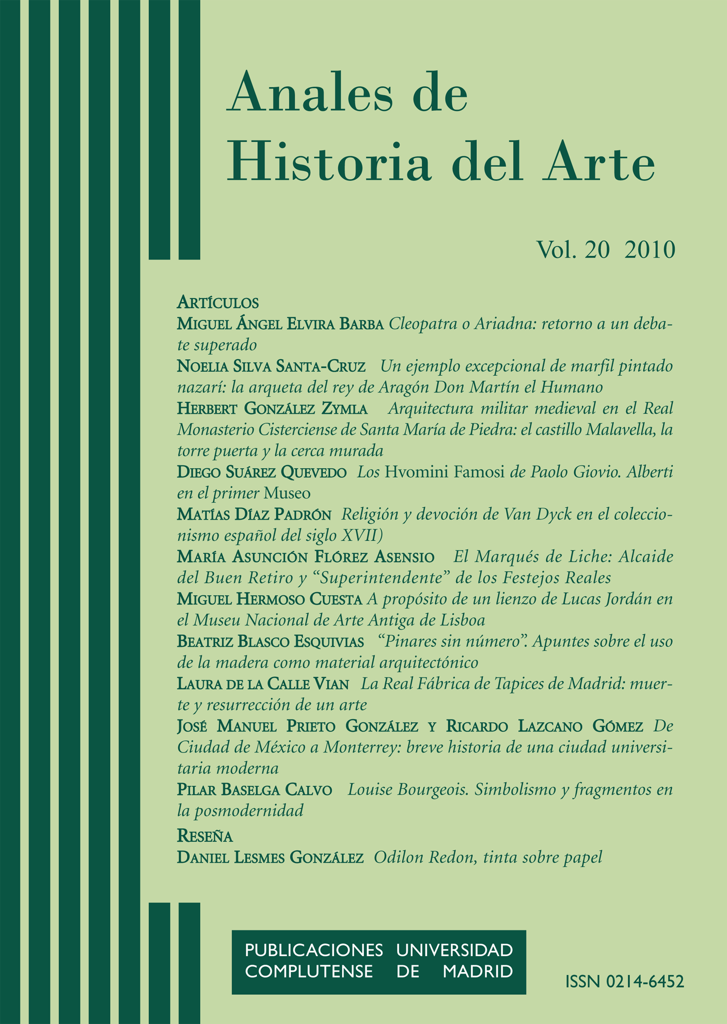 Anales de Historia del Arte Vol. 20