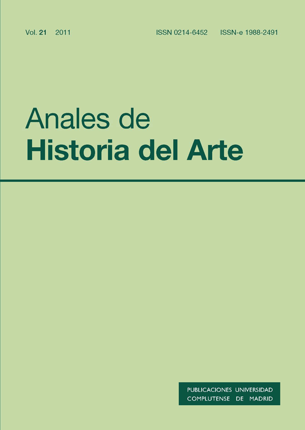 Cubierta Anales de Historia del Arte vol 21 (2011)