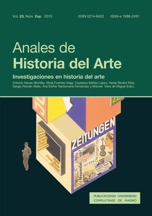 Cubierta Anales de Historia del Arte