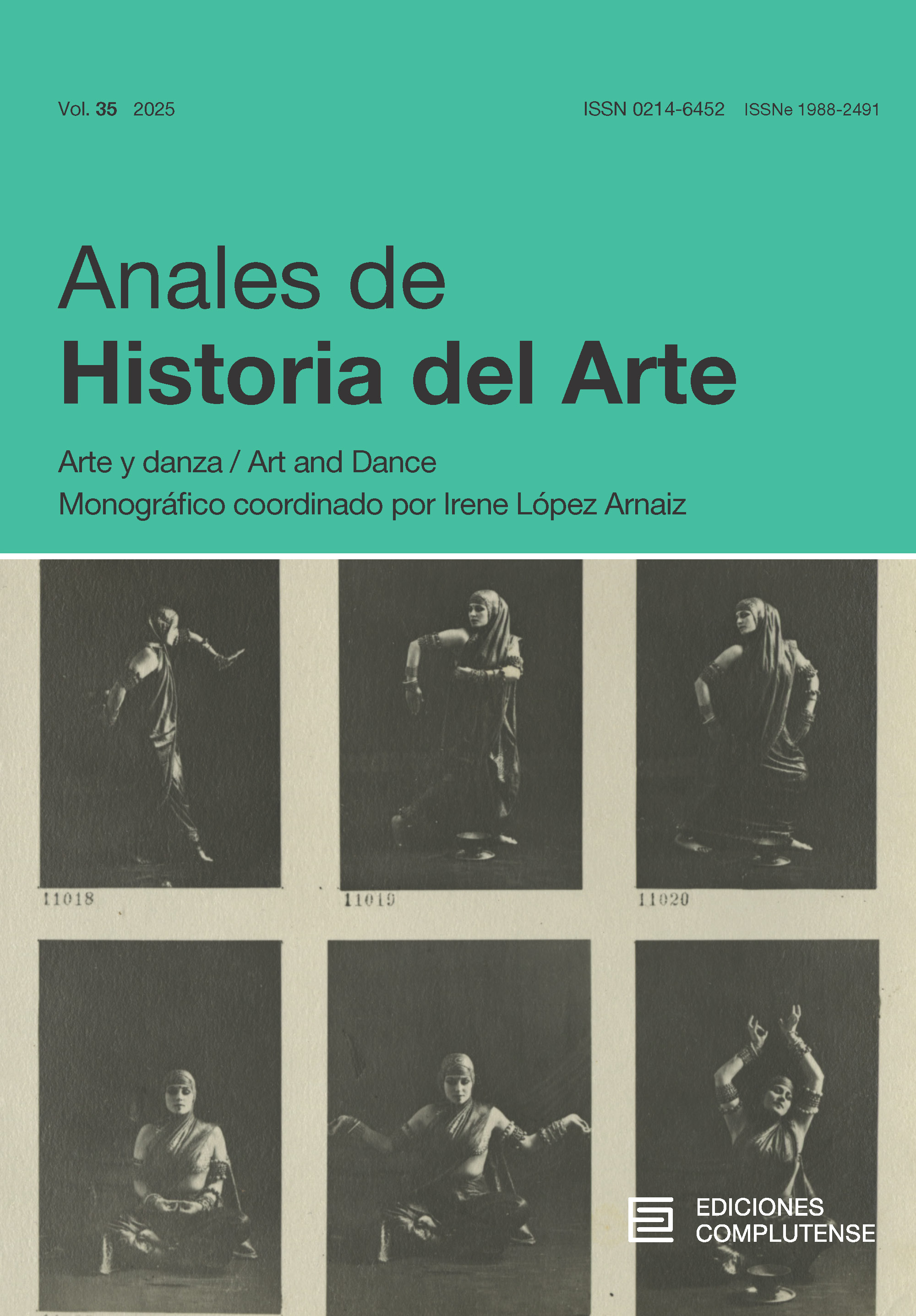 Cubierta Anales de Historia del Arte 35 (2025)