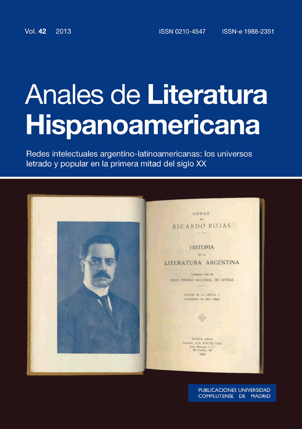 Cubierta Anales de Literatura Hispanoamericana vol 42