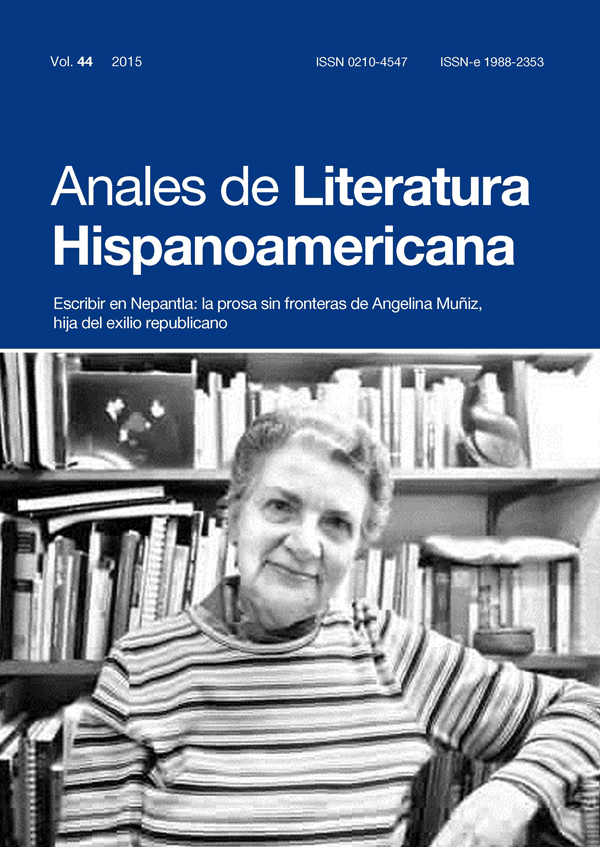 Cubierta Anales de Literatura Hispanoamericana, Vol. 44, (2015)