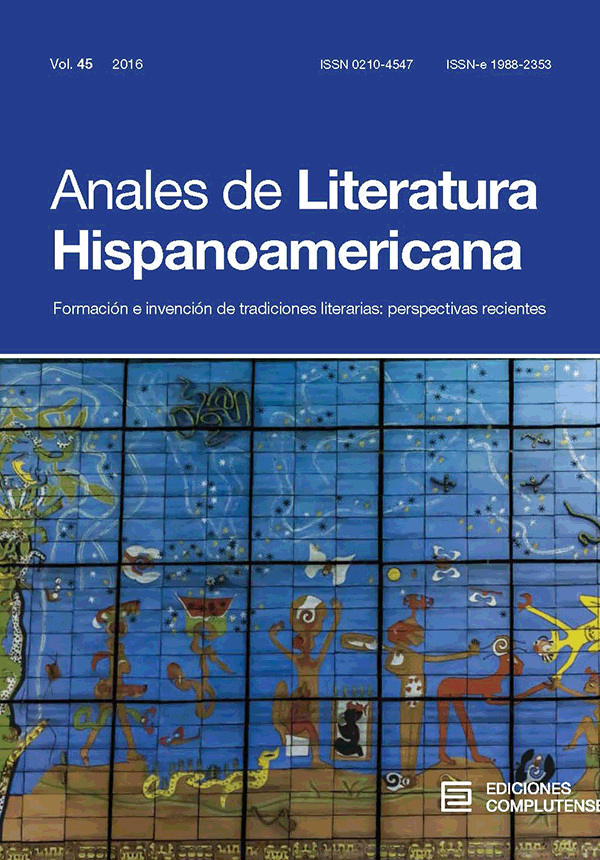 Cubierta Anales de Literatura vol 45 (2016)