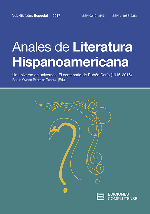 Cubierta Anales de Literatura Hispanoamerica vol 46, nº especial (2017)