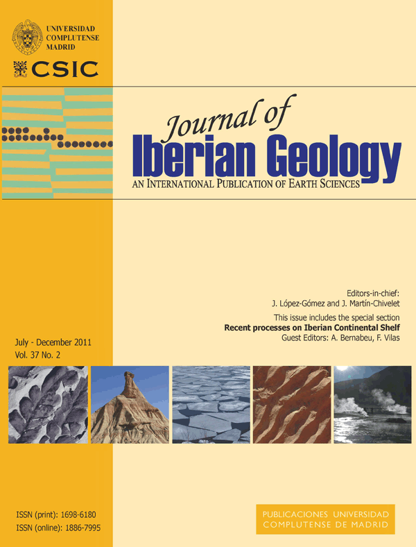 Cover Journal of Iberian Geology 37-2 (2011)