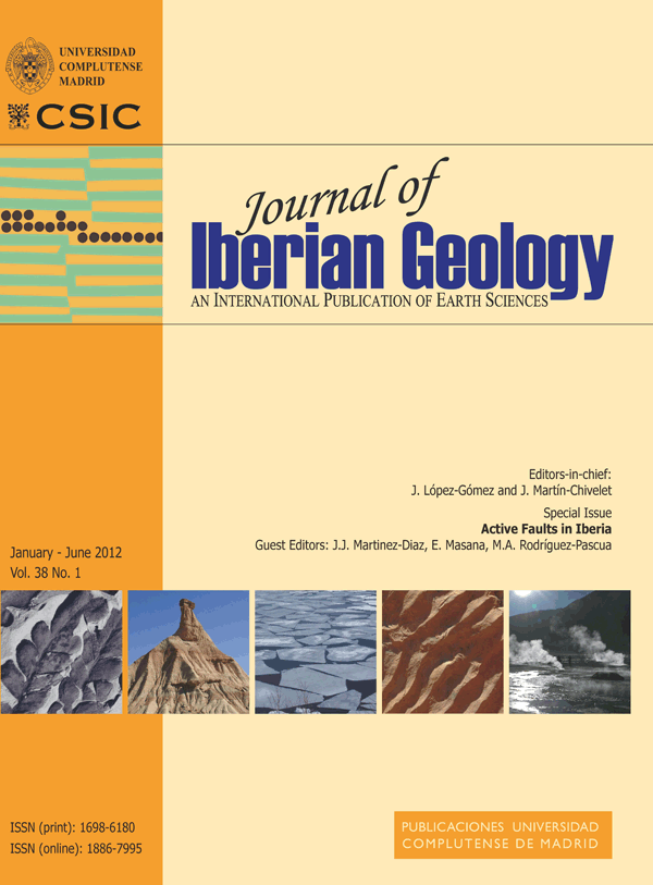 cover Journal of Iberian Geology 38-1
