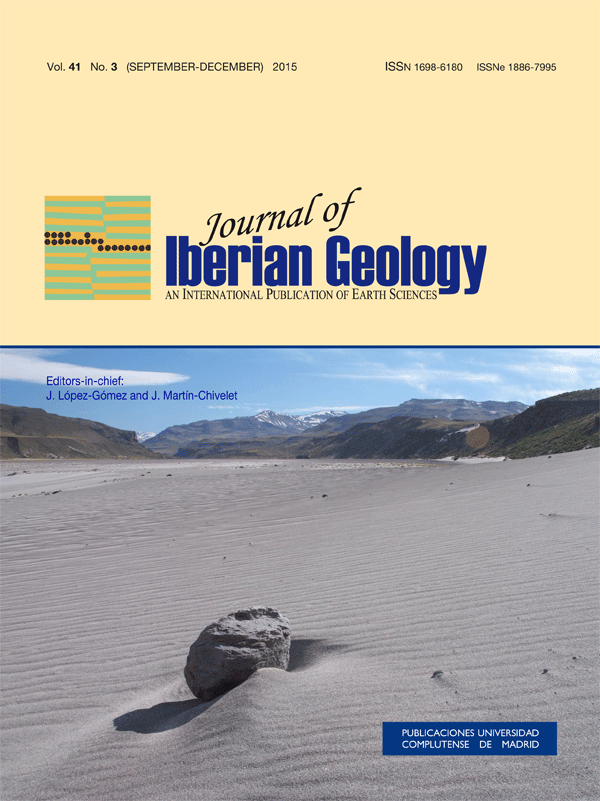 Cubierta de Journal of Iberian Geology Vol. 41, Núm. 3 (2015)