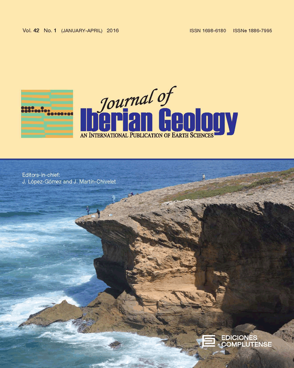 Cover Journal of Iberian Geology issue 42-1 (2016)