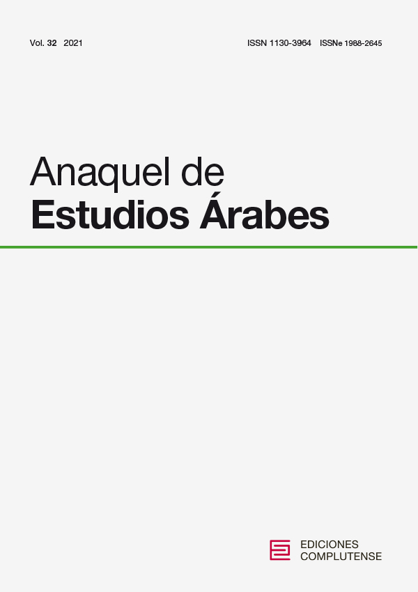 Cubierta de Anaquel de Estudios Árabes Vol. 32 (2021)