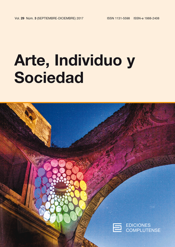 Cubierta de Arte, Individuo y Sociedad Vol. 29, Núm. 3