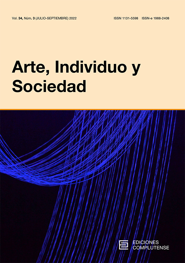 Cubierta Arte, Individuo y Sociedad 34(3) 2022