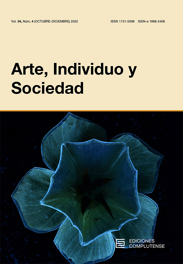 Cubierta Arte, Individuo y Sociedad 34(4) 2022