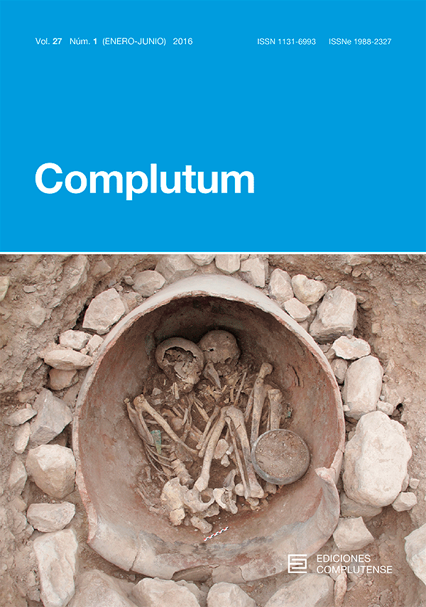 Cubierta de Complutum Vol. 27, Núm. 1 (2016)