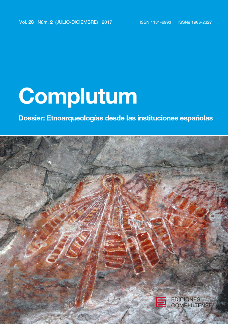 Cubierta de Complutum Vol. 28, Núm. 2: Etnoarqueologías desde las instituciones españolas