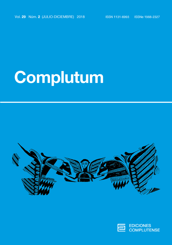 Cubierta de Complutum Vol. 29, Núm. 2 (2018)
