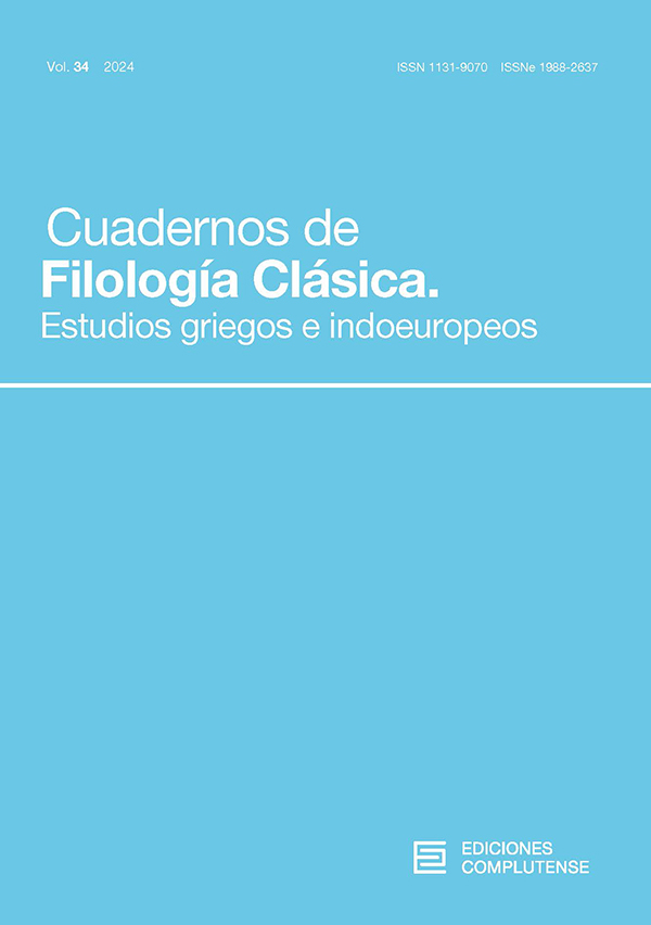 Cubierta Cuadernos de Filología Clásica. Estudios griegos e indoeuroopeos  34 (2024)