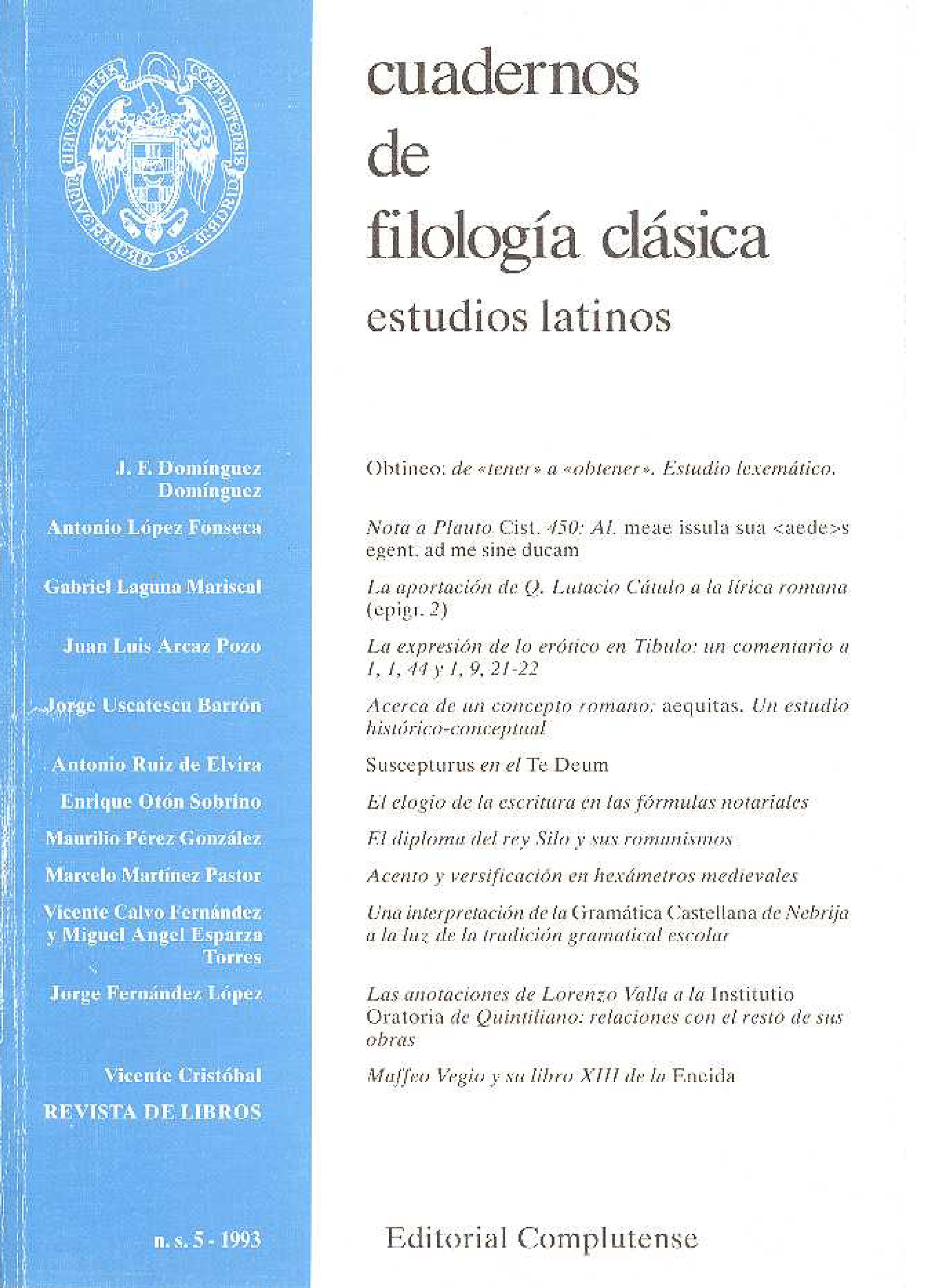 					Ver Vol. 5 (1993)
				