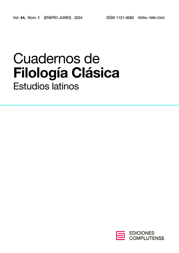 Cubierta Cuadernos de Filología Clásica. Estudios Latinos 44(1) 2024