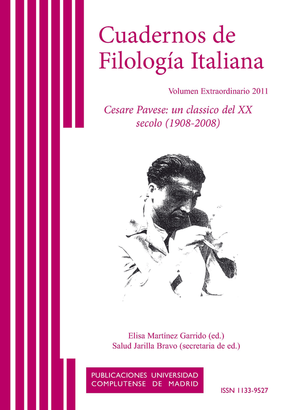 Cubierta Cuadernos de Filologia Italiana vol extra
