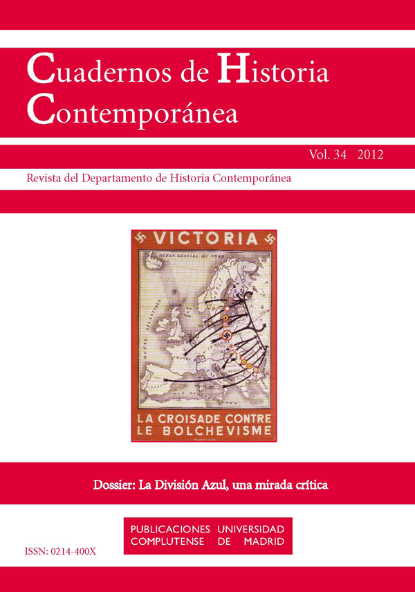 Cubierta Cuadernos de Historia Contemporánea