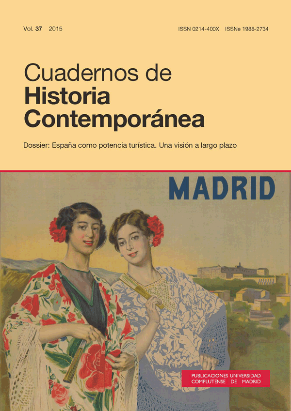 Cubierta Cuadernos de Historia Contemporánea, vol 37 (2015)