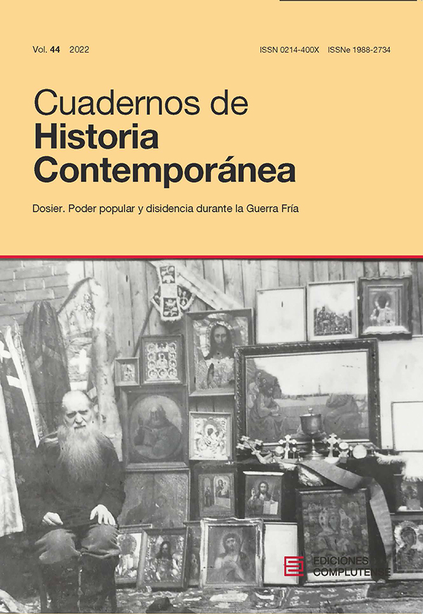 Cubierta Cuadernos de Historia Contemporánea vol 44 (2022)