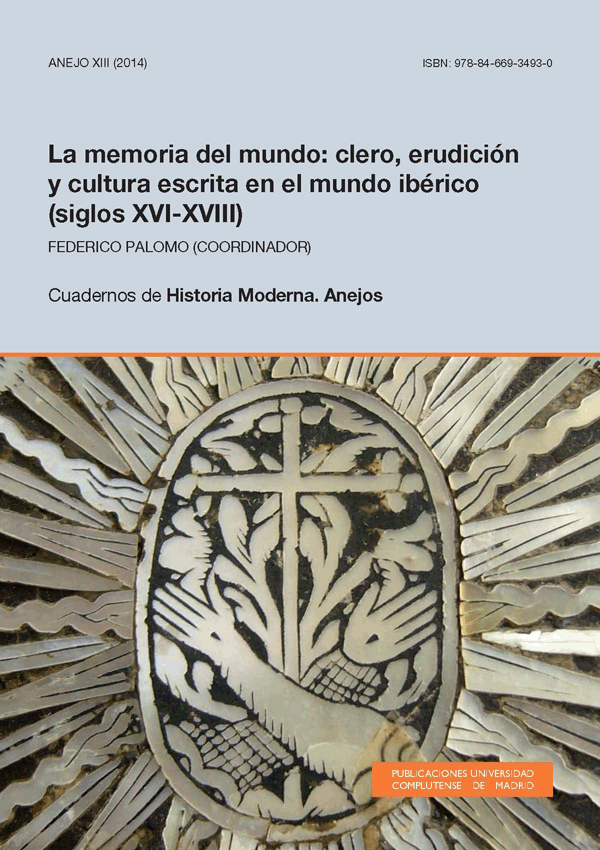 Cubierta Anejo XIII Cuadernos de Historia Moderna