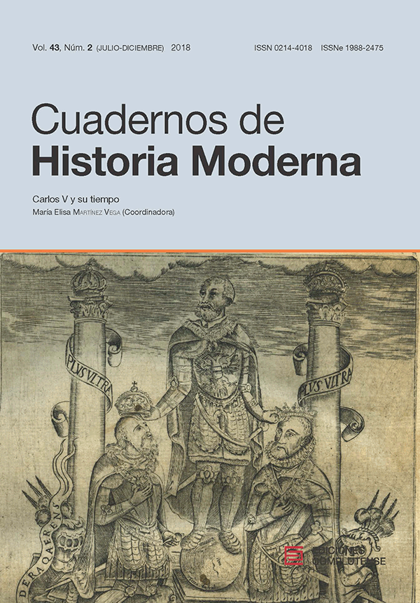 Cubierta Cuadernos de Historia Moderna vol 42-2 (2018)
