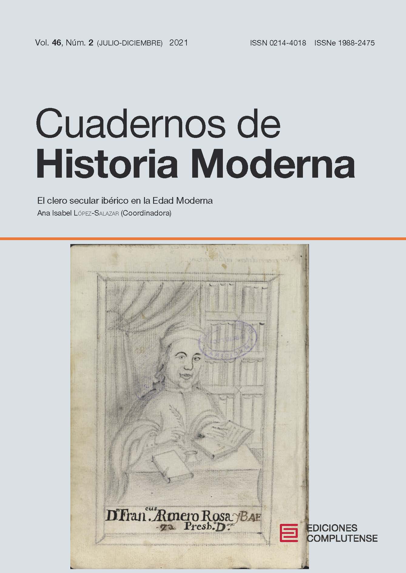 Cubierta Cuadernos de Historia Moderna 46 (2) 2021