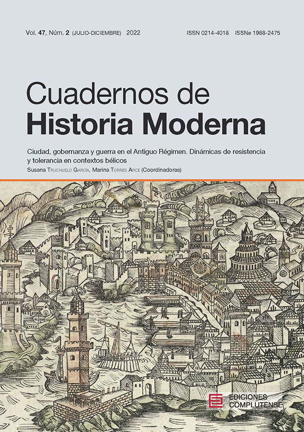 Cubierta Cuadernos de Historia Moderna