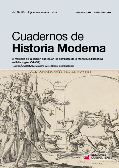 Cubierta Cuadernos de Historia Moderna 49(2) 2024